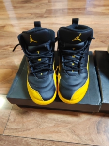 正品 耐克乔丹 air jordan 12 aj12黑黄 大