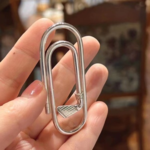 中古tiffany 925纯银高尔夫球杆大别针 回形针,可以