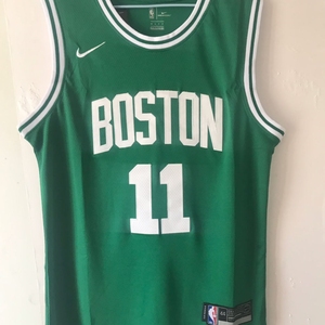 复古球 凯尔特人 欧文 白色 刺绣新面料球衣 偏大上衣蓝球服