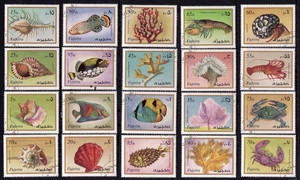 贝壳 海螺 蜗牛 海洋生物 主题 邮票不同套 价格不同
