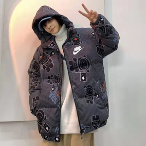 耐克nike海外版nasa联名中国宇航员加厚面包羽绒棉服