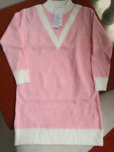 女童毛衣粉色150码。笛莎紫色130码线衣，两件套青色笛莎1