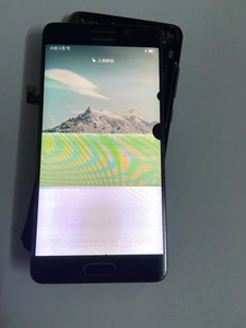 华为mate9pro屏幕总成.屏幕坏.闪屏.上半部分正常.屏