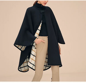 爱马仕hermes双面羊毛羊绒斗篷 全新 均码 好价出