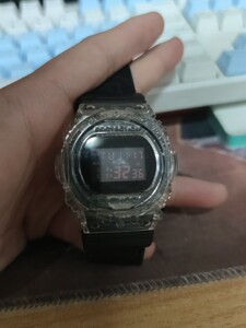卡西欧clot联名冰刃小方块黑丝绸gshock手表陈冠希