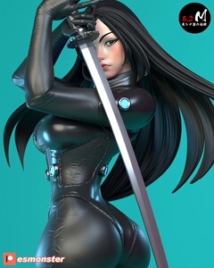 杀戮都市下平玲花 双体版 3d打印光固化高精度手办模型stl_阿里巴巴找