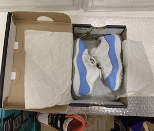 aj11童鞋td婴童北卡蓝配色 尺码7c 全新正品鞋盒方正