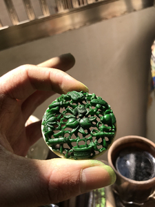 暗八仙  憨子呛色蒙芯 鹿角呛色蒙心 -鸣虫葫芦蒙心 .纯手