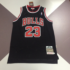 公牛队23号球衣黑色客场刺绣男女