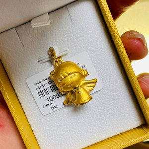 44g黄金小天使吊坠,保正品!