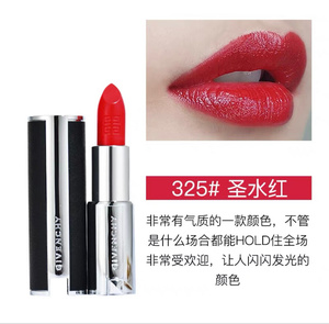 生日礼物,纪梵希325圣水红,薄涂是很鲜嫩的红色,本人口红控