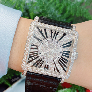 618特惠95新大表盘法兰克穆勒自动机械男手表腕表正品瑞士表6000