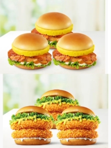 德克士 菠萝菠萝堡 /双层香酥鸡腿餐 三个