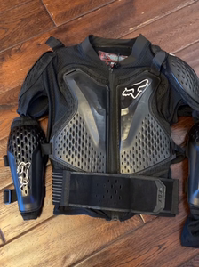 fox青少年越野摩托车护甲衣 儿童小码骑行护具防摔护胸护背心