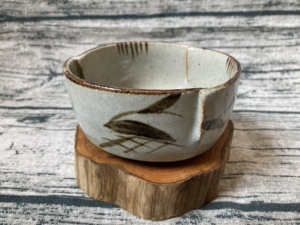 【1号仓】日本回流瓷器~十三代形窑作唐津烧抹茶碗,粗陶手作捏