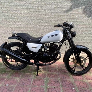 二手摩托车铃木太子125cc改装复古跨骑街车燃油男装两轮机车