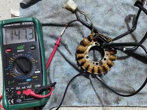 本田ch250一代立缸鲨王km1原装拆车线圈,成色好,功能正