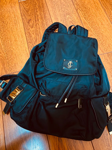 美国juicy couture 帆布抽绳女双肩包