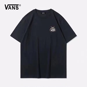 万斯vans小怪兽涂鸦情侣短袖t恤