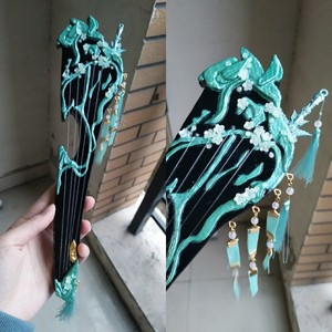 【完售】bjd 剑三长歌青玉流 四分 古风 琴 拍照道具