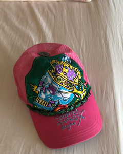 美国品牌edhardy棒球帽 个性棒球帽 骷髅头帽子 日潮