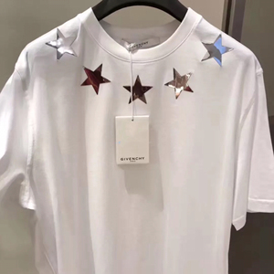 纪梵希givenchy 亮片反光五角星t恤短袖 xxl码 全