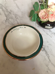 日本回流瓷器 亚当夏娃橘吉鎏金碗一只