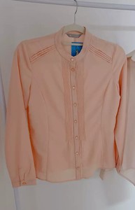 韩国女士衬衫，橘粉色，韩代购买