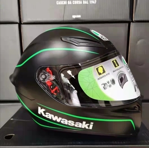 全新agvk1川崎版画全盔摩托车仿赛头盔全烤漆包邮