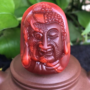 新疆和田玉青玉塔青细料一念花开观音头像吊坠挂件男玉牌0人付款368