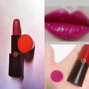 armani阿玛尼黑管挚爱磨砂哑光丝绒雾面口红506火龙果色