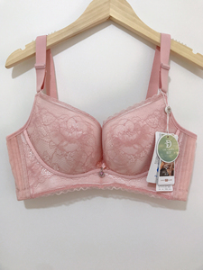 【包邮】全新品牌文胸36/80c胭脂粉无钢圈大码薄款文胸罩女