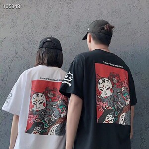 中国李宁中国风悟空系列天蓬元帅短袖t恤 服装版型:宽松 袖长