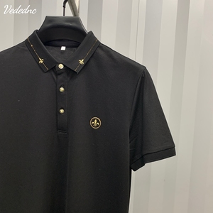 克罗心夏季男士polo衫 男装翻领短袖t恤