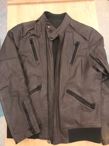 马克华菲,绵羊皮皮衣,原价3000 ,苯胺革,皮质超级细腻