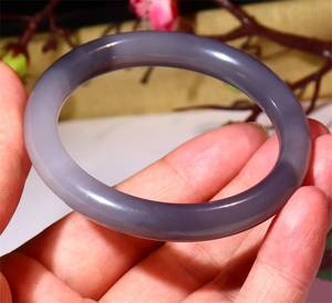 青海烟紫玉手镯