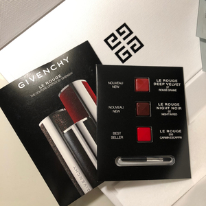 【全新】纪梵希n37 n306唇膏试色卡 含唇刷