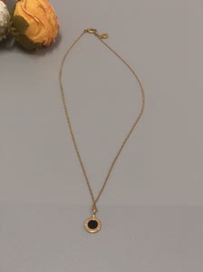 宝格丽项链女圆盘