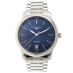 85w[95新]浪琴名匠蓝盘自动机械表男表l2.628.