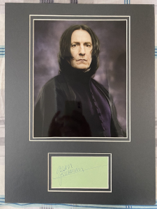 哈利波特签名,斯内普教授签名,艾伦里克曼签名