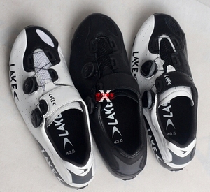 lake cx402 热塑碳纤维底公路车骑行锁鞋