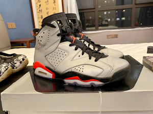 air jordan 6 aj6 3m反光 反射银 43码原