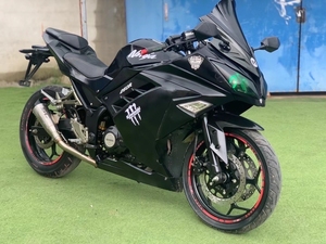 黑武士极品运动版川崎小忍者款250公路赛,高配天使恶魔眼大灯