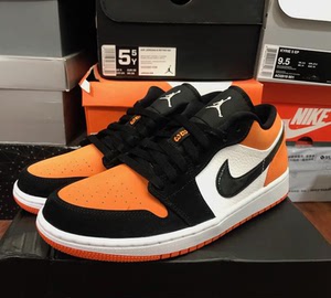 aj1  air jorden 1 low扣碎篮板 橘色