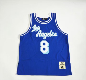 starter 科比复古刺绣贴布球衣8号 50周年