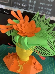 人物纸艺立体造型人像模型,教师基本功手工比赛作品设计图纸