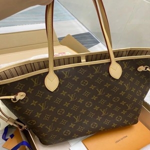lv路易威登 neverfull老花子母购物包手提女包中号