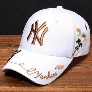 棒球帽洋基队金标帽子la男女鸭舌帽夏ins超火小蜜蜂遮阳帽潮