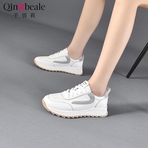 千佰莉运动鞋女2022新款休闲女鞋平底网纱透气跑步鞋厚底老爹