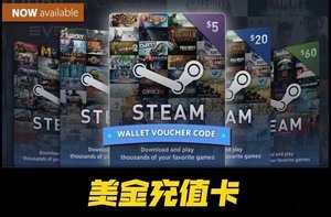 （1小时快发）Steam充值卡100美金刀充钱卡包卡图礼品卡